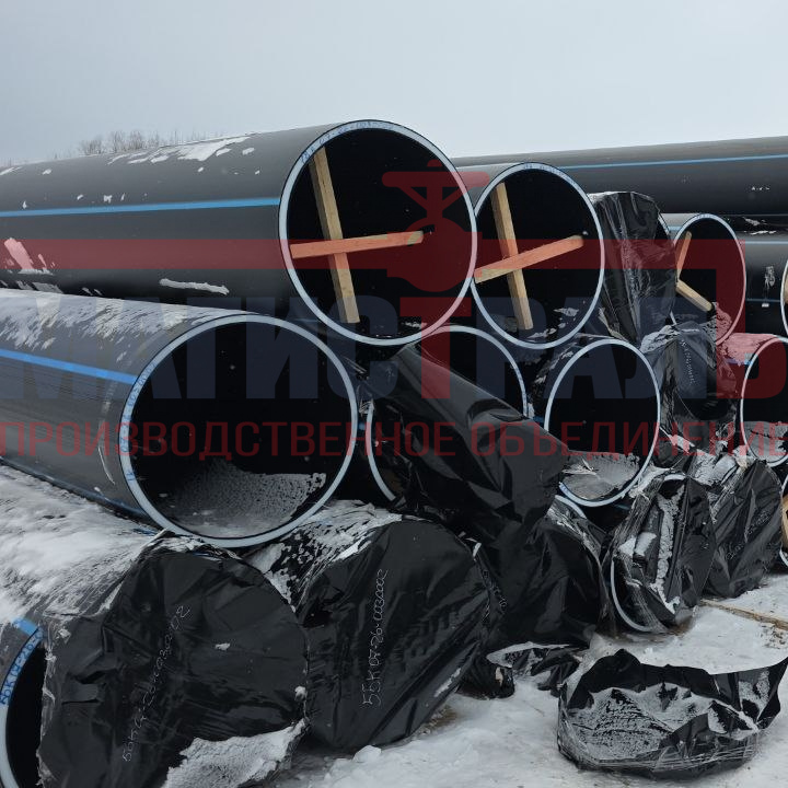 Московская область, г. Раменское, поставка труб ПЭ100 SDR26 - 1000 и ПЭ100 SDR26 - 800 