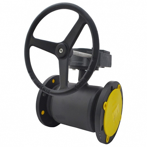 Кран шаровой сталь JIP/G-FF Ду 300 Ру25 фл с редуктором Danfoss 065N0366 фото