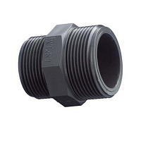 Ниппель клеевой ПВХ с наружной резьбой DN 75/63 x 2 1/2" фото